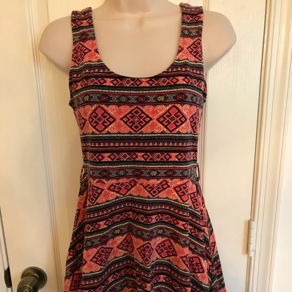 Forever 21 fit and flare print dress